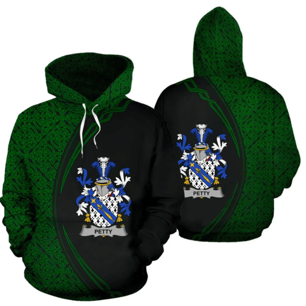 Ireland Hoodie - Petty Irish Family Crest Hoodie - Celtic Circle Style