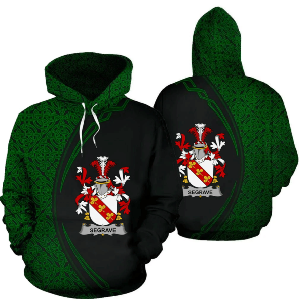 Ireland Hoodie - Segrave Irish Family Crest Hoodie - Celtic Circle Style