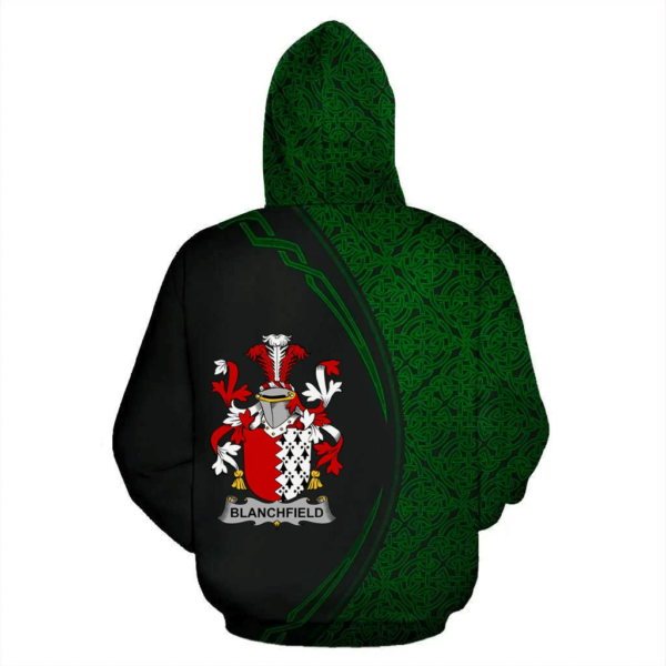 Ireland Hoodie - Blanchfield Irish Family Crest Hoodie - Celtic Circle Style - Image 3