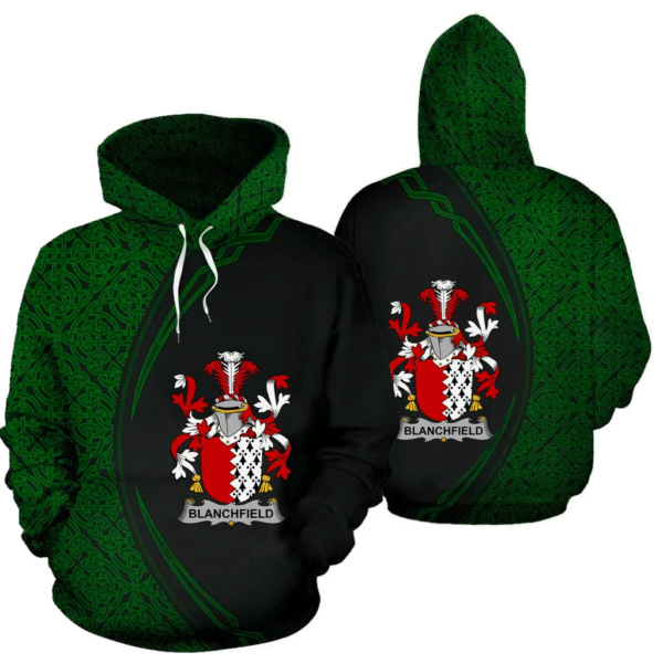 Ireland Hoodie - Blanchfield Irish Family Crest Hoodie - Celtic Circle Style