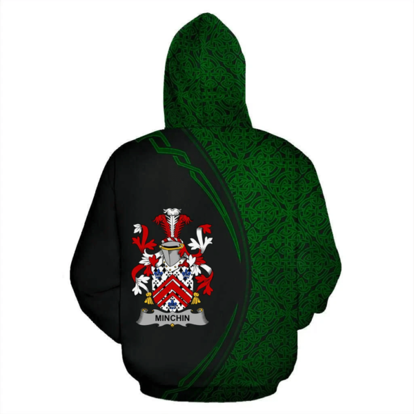 Ireland Hoodie - Minchin Irish Family Crest Hoodie - Celtic Circle Style - Image 3