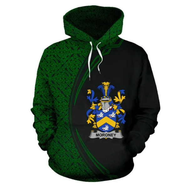 Ireland Hoodie - Moroney or O'Moroney Irish Family Crest Hoodie - Celtic Circle Style - Image 2