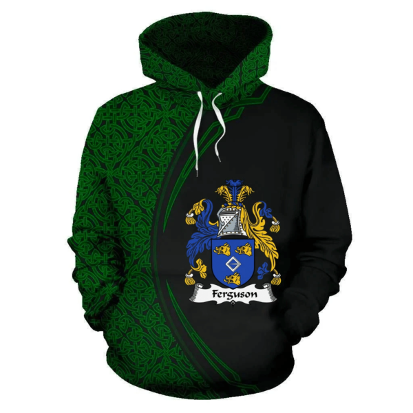 Ireland Hoodie - Ferguson Irish Family Crest Hoodie - Celtic Circle Style - Image 2