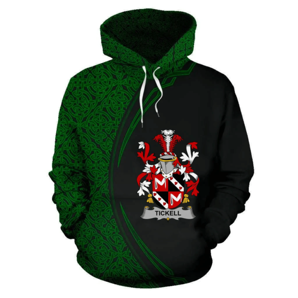 Ireland Hoodie - Tickell Irish Family Crest Hoodie - Celtic Circle Style - Image 2