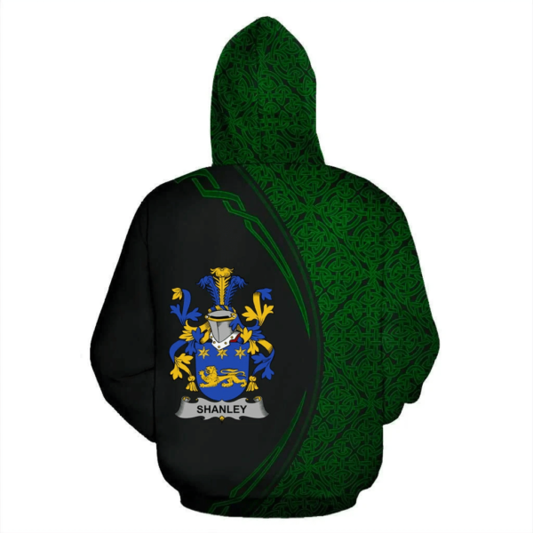 Ireland Hoodie - Shanley or McShanly Irish Family Crest Hoodie - Celtic Circle Style - Image 3