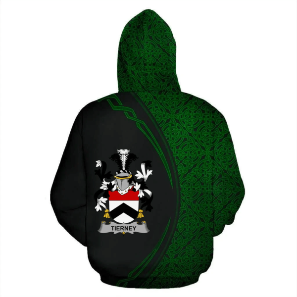 Ireland Hoodie - Tierney Irish Family Crest Hoodie - Celtic Circle Style - Image 3