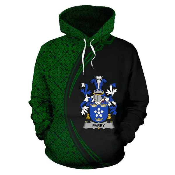 Ireland Hoodie - Parry Irish Family Crest Hoodie - Celtic Circle Style - Image 2