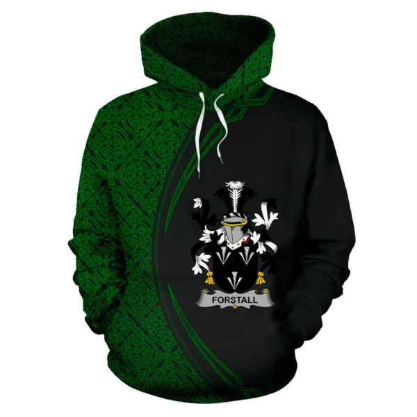 Ireland Hoodie - Forstall Irish Family Crest Hoodie - Celtic Circle Style - Image 2