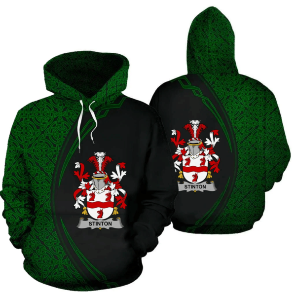 Ireland Hoodie - Stinton Irish Family Crest Hoodie - Celtic Circle Style