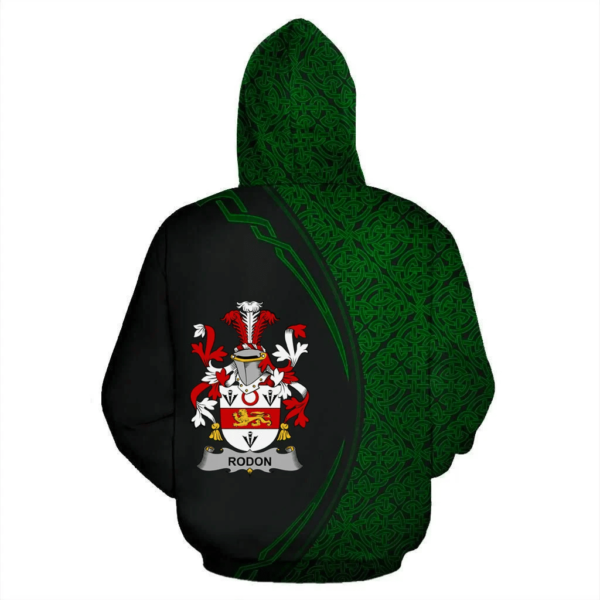 Ireland Hoodie - Rodon or Rodden Irish Family Crest Hoodie - Celtic Circle Style - Image 3