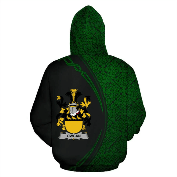 Ireland Hoodie - Owgan Irish Family Crest Hoodie - Celtic Circle Style - Image 3