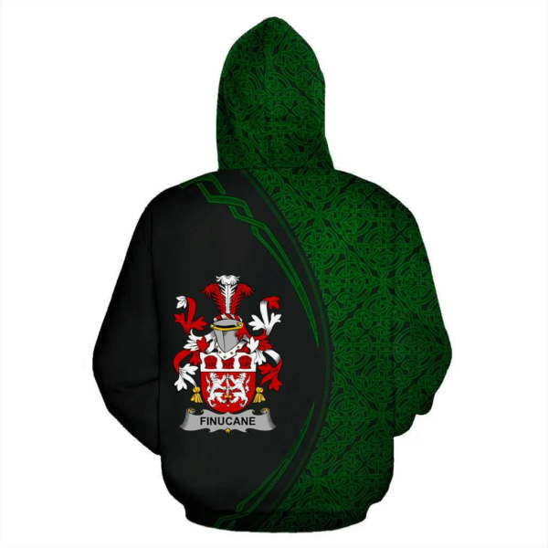 Ireland Hoodie - Finucane or McFinucane Irish Family Crest Hoodie - Celtic Circle Style - Image 3