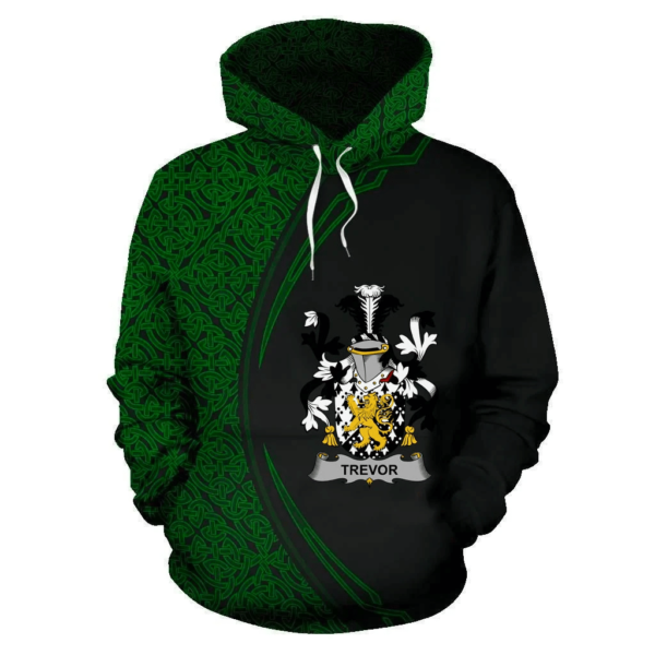 Ireland Hoodie - Trevor Irish Family Crest Hoodie - Celtic Circle Style - Image 2