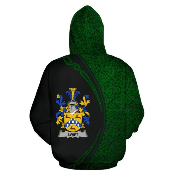 Ireland Hoodie - Swift Irish Family Crest Hoodie - Celtic Circle Style - Image 3