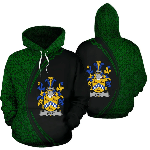 Ireland Hoodie - Swift Irish Family Crest Hoodie - Celtic Circle Style