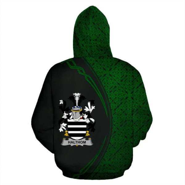 Ireland Hoodie - Halthom Irish Family Crest Hoodie - Celtic Circle Style - Image 3