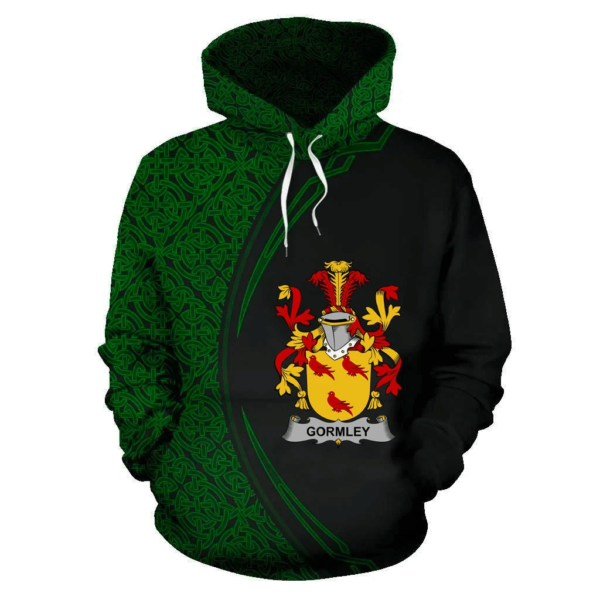 Ireland Hoodie - Gormley or O'Gormley Irish Family Crest Hoodie - Celtic Circle Style - Image 2