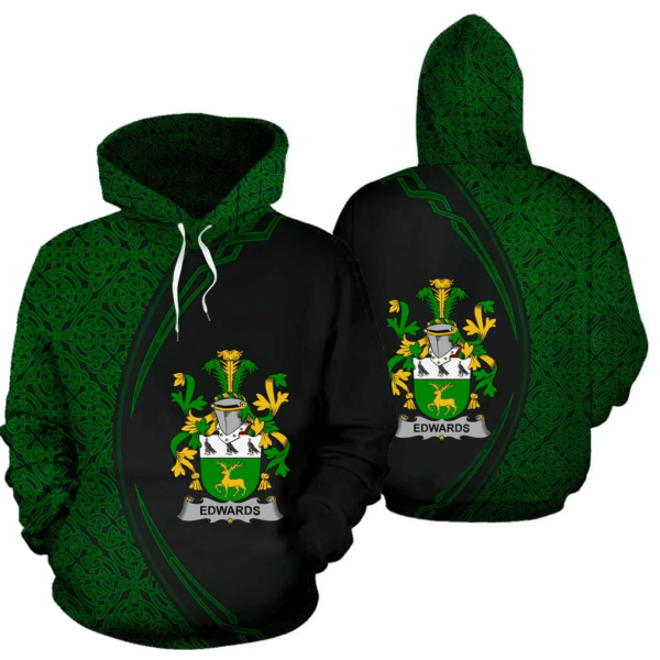 Ireland Hoodie - Edwards Irish Family Crest Hoodie - Celtic Circle Style