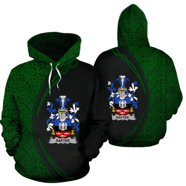 Ireland Hoodie - Rafter Irish Family Crest Hoodie - Celtic Circle Style