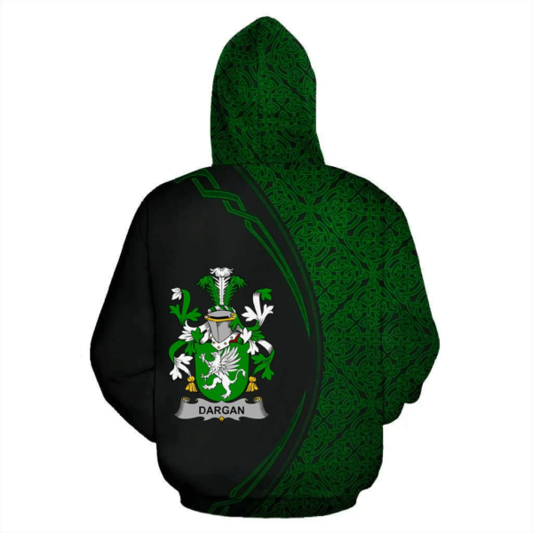 Ireland Hoodie - Dargan or McDeargan Irish Family Crest Hoodie - Celtic Circle Style - Image 3