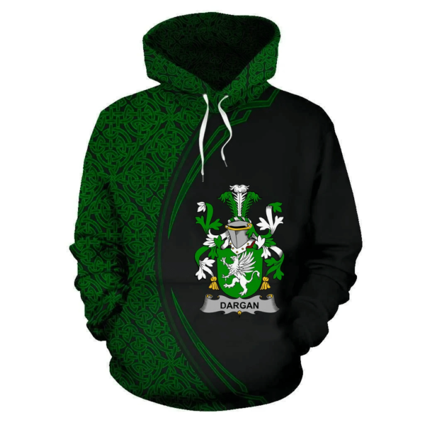 Ireland Hoodie - Dargan or McDeargan Irish Family Crest Hoodie - Celtic Circle Style - Image 2