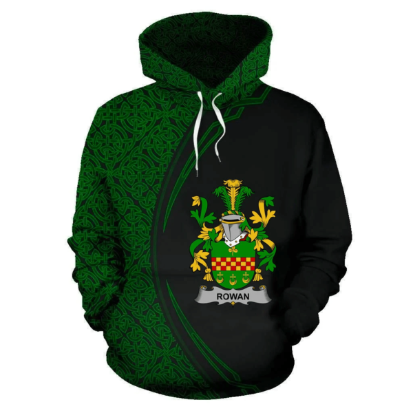 Ireland Hoodie - Rowan Irish Family Crest Hoodie - Celtic Circle Style - Image 2