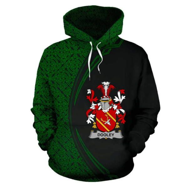 Ireland Hoodie - Dooley or O'Dooley Irish Family Crest Hoodie - Celtic Circle Style - Image 2