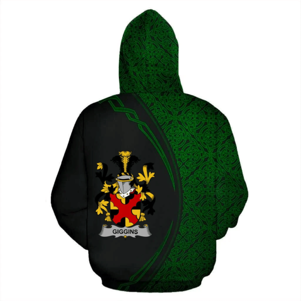 Ireland Hoodie - Giggins Irish Family Crest Hoodie - Celtic Circle Style - Image 3