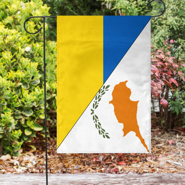 Cyprus Flag With Ukraine Flag - Image 2