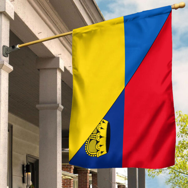 Liechtenstein Flag With Ukraine Flag