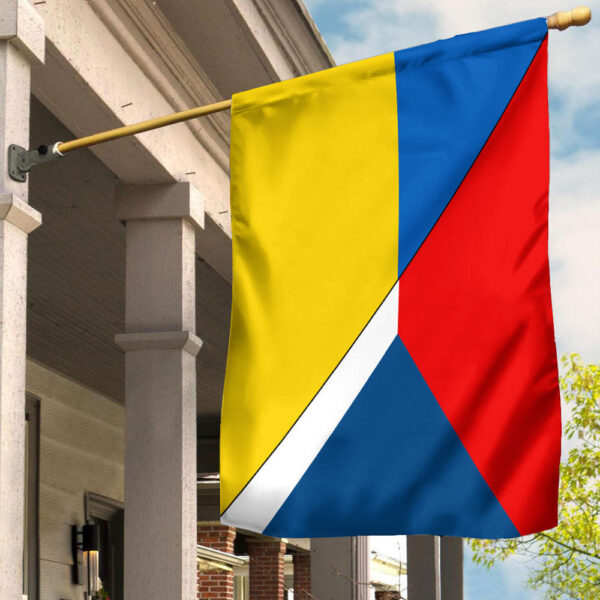 Czech Republic Flag With Ukraine Flag