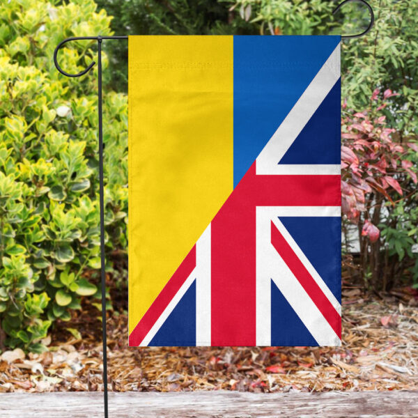 Ukraine Flag With United Kingdom Flag - Image 2