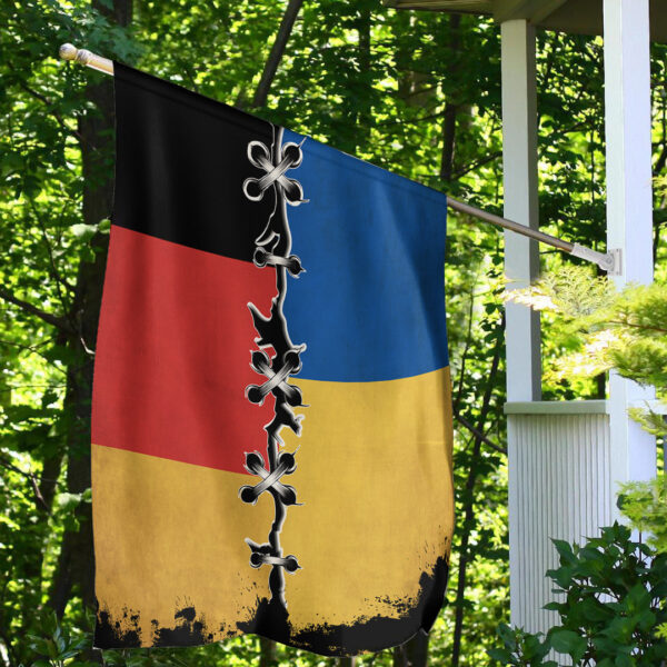 Germany Flag With Ukraine Flag - Image 2