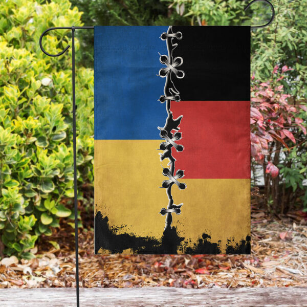 Germany Flag With Ukraine Flag