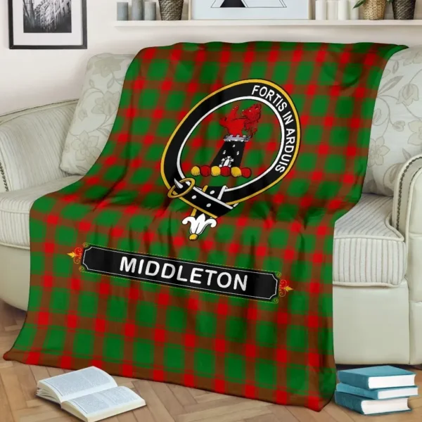 Middleton Crest Tartan Blanket, 3 Sizes - Image 3