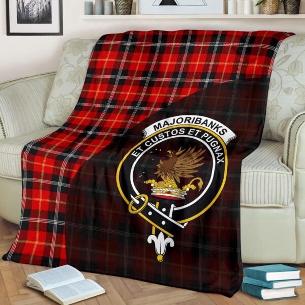 Marjoribanks Clan Blanket, Scottish Tartan Marjoribanks Clans Blanket Wave Style - Image 2