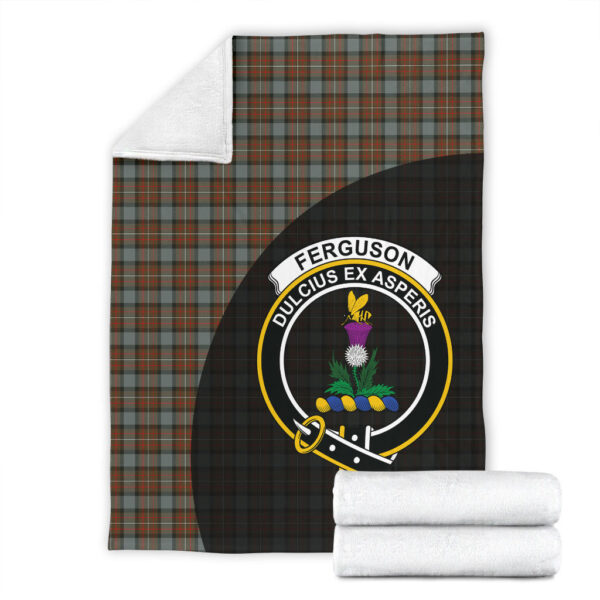 Fergusson Weathered Clan Blanket, Scottish Tartan Fergusson Weathered Clans Blanket Wave Style - Image 4