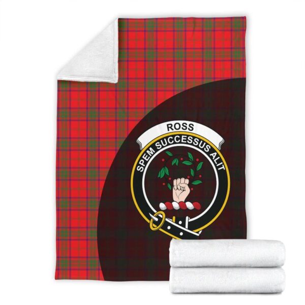 Ross Modern Clan Blanket, Scottish Tartan Ross Modern Clans Blanket Wave Style - Image 4