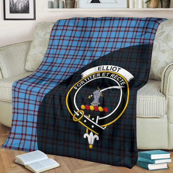 Elliot Ancient Clan Blanket, Scottish Tartan Elliot Ancient Clans Blanket Wave Style - Image 2