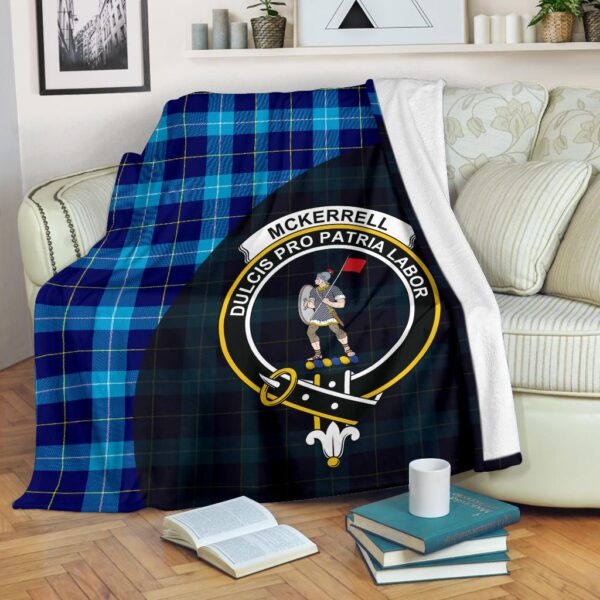 McKerrell Clan Blanket, Scottish Tartan McKerrell Clans Blanket Wave Style