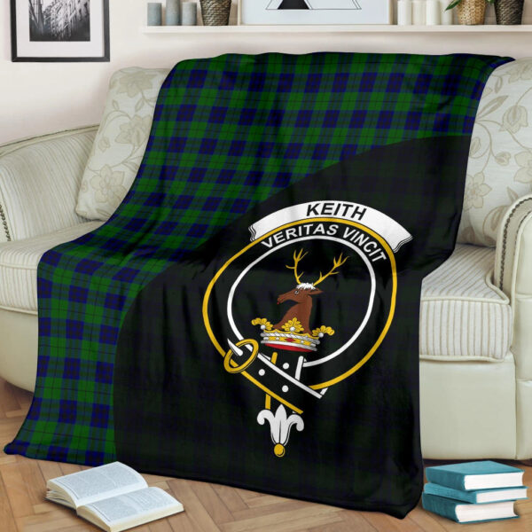 Keith Modern Clan Blanket, Scottish Tartan Keith Modern Clans Blanket Wave Style - Image 2