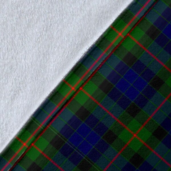 Gunn Modern Clan Blanket, Scottish Tartan Gunn Modern Clans Blanket Wave Style - Image 5