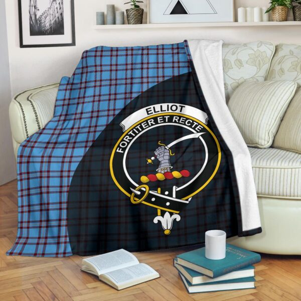 Elliot Ancient Clan Blanket, Scottish Tartan Elliot Ancient Clans Blanket Wave Style