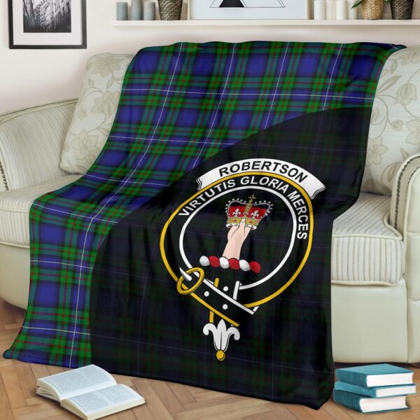 Robertson Hunting Modern Clan Blanket, Scottish Tartan Robertson Hunting Modern Clans Blanket Wave Style - Image 2