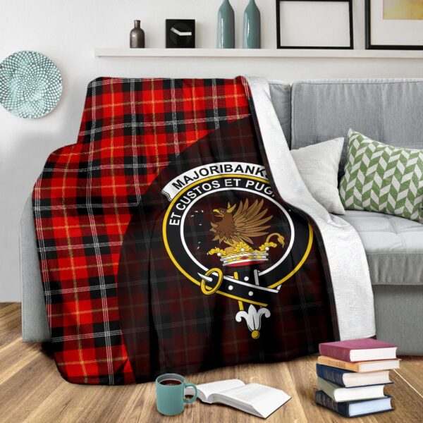 Marjoribanks Clan Blanket, Scottish Tartan Marjoribanks Clans Blanket Wave Style - Image 3