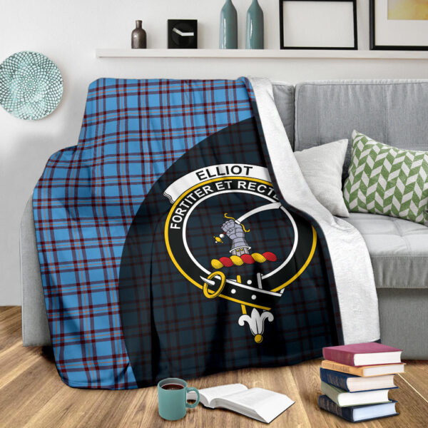 Elliot Ancient Clan Blanket, Scottish Tartan Elliot Ancient Clans Blanket Wave Style - Image 3