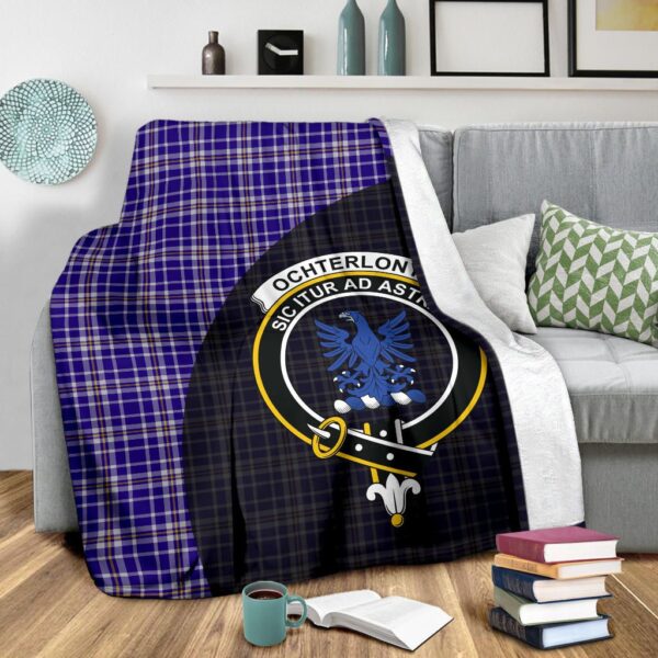 Ochterlony Clan Blanket, Scottish Tartan Ochterlony Clans Blanket Wave Style - Image 3