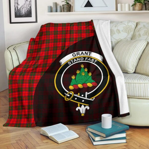 Grant Modern Clan Blanket, Scottish Tartan Grant Modern Clans Blanket Wave Style