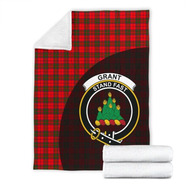 Grant Modern Clan Blanket, Scottish Tartan Grant Modern Clans Blanket Wave Style - Image 4