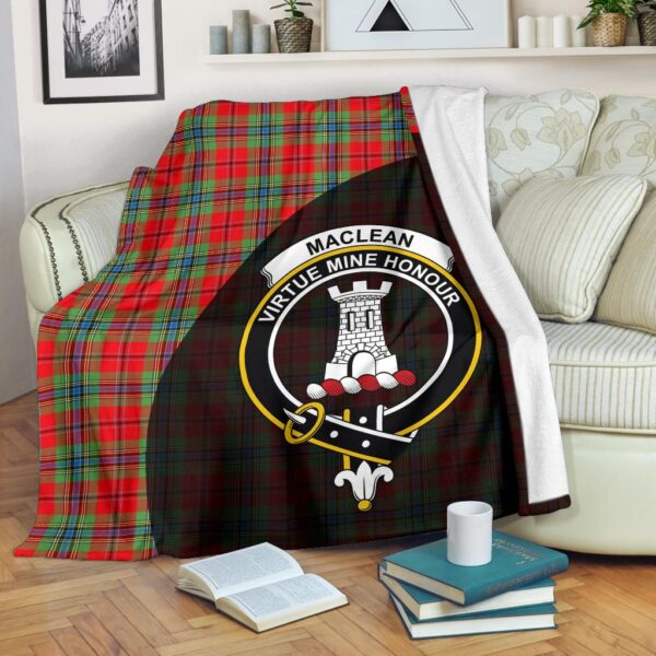 MacLean of Duart Modern Clan Blanket, Scottish Tartan MacLean of Duart Modern Clans Blanket Wave Style